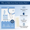 BAKE 2% Salicylic Acid Hydrocolloid Surface XL Acne Patches for Active Blemishes, Blackheads & Whiteheads, Pore Care - 12