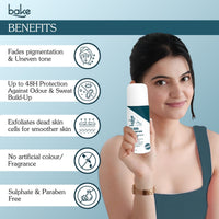 BAKE 6% AHA Underarm Brightening Roll-On Serum with 2% Kojic Acid & 3% Niacinamide – For Underarm Brightening & Exfoliation-50ml - 2