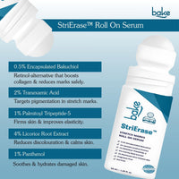 BAKE Stretch Marks Roll-On Serum with 0.5% Encapsulated Bakuchiol – For Stretch Marks, Scars, Skin Firming & Uneven-Looking Skin-50ml - 4