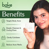 BAKE 2% Salicylic Acid Soap with Niacinamide for Body & Back Acne, Reduces Strawberry Legs & Fades Dark Spots - Pack of 3 100g x 3 - 2