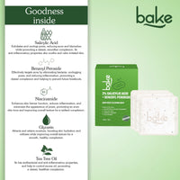 BAKE 2% Salicylic Acid Soap with Niacinamide for Body & Back Acne, Reduces Strawberry Legs & Fades Dark Spots - Pack of 3 100g x 3 - 3