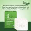 BAKE 2% Salicylic Acid Soap with Niacinamide for Body & Back Acne, Reduces Strawberry Legs & Fades Dark Spots - Pack of 3 100g x 3 - 6