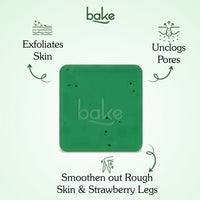 BAKE 10% AHA + 1% BHA Scrub Treatment Soap with Lactic Acid For Clogged Pores, Exfoliation, Strawberry Skin & Bright Underarms - Pack of 2 100g x 2 - 8
