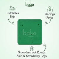 BAKE 10% AHA + 1% BHA Scrub Treatment Soap with Lactic Acid For Clogged Pores, Exfoliation, Strawberry Skin & Bright Underarms - Pack of 3 100g x 3 - 7