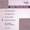 BAKE 10% Niacinamide + 3% Azelaic Acid Scrub Treatment Soap for Body & Back Acne, Strawberry Legs, Bright & Spot-Free Skin - Pack of 2 100g x 2 - 4