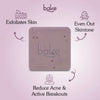 BAKE 10% Niacinamide + 3% Azelaic Acid Scrub Treatment Soap for Body & Back Acne, Strawberry Legs, Bright & Spot-Free Skin - Pack of 2 100g x 2 - 8
