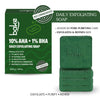 BAKE 10% AHA + 1% BHA Scrub Treatment Soap with Lactic Acid For Clogged Pores, Exfoliation, Strawberry Skin & Bright Underarms - Pack of 4 100g × 4 - 1