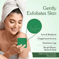 BAKE 10% AHA + 1% BHA Scrub Treatment Soap with Lactic Acid For Clogged Pores, Exfoliation, Strawberry Skin & Bright Underarms - Pack of 4 100g × 4 - 5