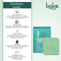 BAKE 8% Glycolic Acid Scrub Treatment Soap For Pigmentation, Exfoliation, Tan Removal & Brightens Underarms - Pack of 2 100g x 2 - 4