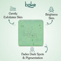 BAKE 8% Glycolic Acid Scrub Treatment Soap For Pigmentation, Exfoliation, Tan Removal & Brightens Underarms - Pack of 2 100g x 2 - 8