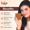 BAKE De-Tan Scrub Coffee Soap with Kojic Acid for Pigmentation, Dark Spots & Tan Removal -Pack of 2 100g x 2 - 4