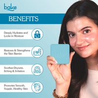 BAKE Ultra Moisturizing Soap Bar with Lactic Acid & Oat Milk for Deep Hydration, Dryness Repair and Skin Barrier -Pack of 2 100g x 2 - 2
