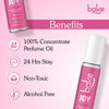 BAKE Joy 100% Concentrated Perfume Oil Roll on Fragrance For Men & Women-Peony (10ml) - 2