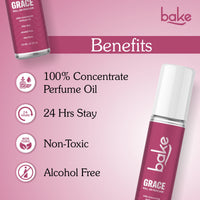 BAKE Grace 100% Concentrated Perfume Oil Roll on Fragrance For Men & Women-White Oud (10ml) - 2