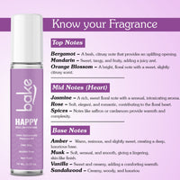 BAKE Happy 100% Concentrated Perfume Oil Roll on Fragrance For Men & Women-Black Currant (10ml) - 3