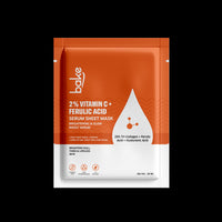 BAKE 2% Vitamin C + Ferulic Acid Serum Sheet Mask for Skin Brightening & Glowing Skin -20ml - 1