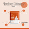 BAKE 2% Vitamin C + Ferulic Acid Serum Sheet Mask for Skin Brightening & Glowing Skin -20ml - 2