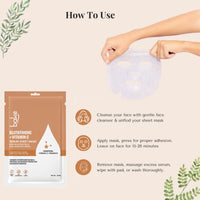 BAKE L-Glutathione Serum Sheet Mask with Vitamin C for Pigmentation & Glowing Skin - 20ml - 4