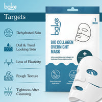 BAKE Bio Collagen Overnight Hydrogel Mask with Niacinamide for Deep Hydration, Firming & Plump Skin - 40g Pack of 1 - 4