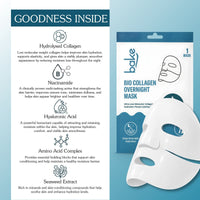 BAKE Bio Collagen Overnight Hydrogel Mask with Niacinamide for Deep Hydration, Firming & Plump Skin - 40g Pack of 1 - 8
