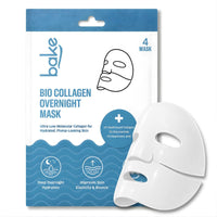 BAKE Bio Collagen Overnight Hydrogel Mask with Niacinamide for Deep Hydration, Firming & Plump Skin - 160g Pack of 4 - 1