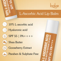 BAKE 10% L-Ascorbic Acid Tinted Lip Balm with SPF 55 PA++++ & 24H Moisturization for Dark, Pigmented, Dry & Chapped Lips – 5g - 2