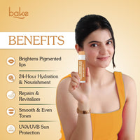 BAKE 10% L-Ascorbic Acid Tinted Lip Balm with SPF 55 PA++++ & 24H Moisturization for Dark, Pigmented, Dry & Chapped Lips – 5g - 4
