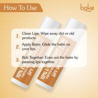 BAKE 10% L-Ascorbic Acid Tinted Lip Balm with SPF 55 PA++++ & 24H Moisturization for Dark, Pigmented, Dry & Chapped Lips – 5g - 7