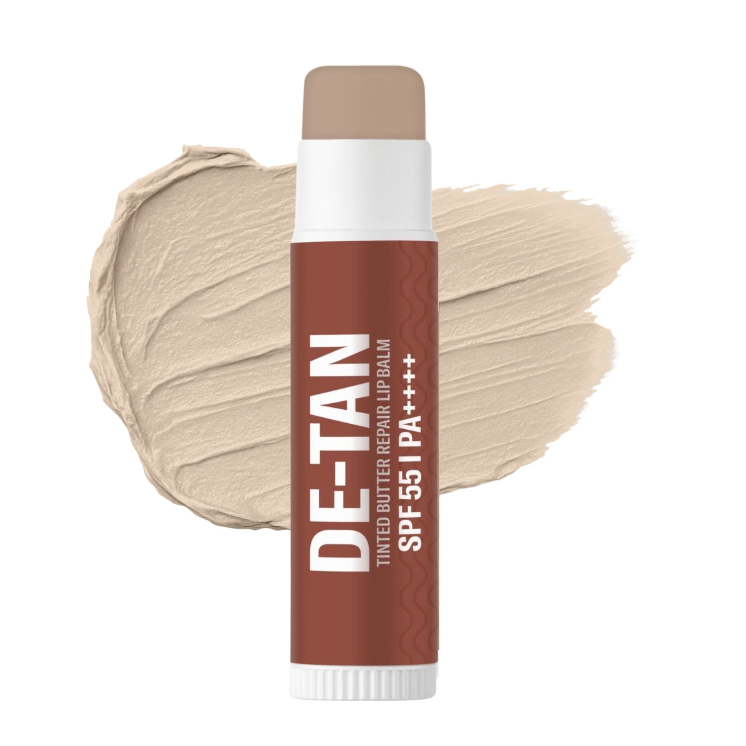 BAKE De-Tan Tinted Butter Lip Balm SPF 55 PA++++ with Kojic Acid & Alpha Arbutin – 24H Moisturization for Tanned, Dark & Pigmented Lips – 5g - 1