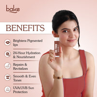 BAKE De-Tan Tinted Butter Lip Balm SPF 55 PA++++ with Kojic Acid & Alpha Arbutin – 24H Moisturization for Tanned, Dark & Pigmented Lips – 5g - 2