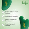 BAKE Jade Gua Sha Tool for Facial Massage, Glowing Skin, Stress Relief, Wrinkle Reduction, Dark Circles & Lifts Eyebrows – 1 Pc 20g - 6