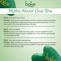 BAKE Jade Gua Sha Tool for Facial Massage, Glowing Skin, Stress Relief, Wrinkle Reduction, Dark Circles & Lifts Eyebrows – 1 Pc 20g - 7