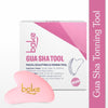 BAKE Quartz Gua Sha Tool for Facial Massage, Glowing Skin, Stress Relief, Wrinkle Reduction, Dark Circles & Lifts Eyebrows – 1 Pc 20g - 1