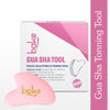 BAKE Quartz Gua Sha Tool for Facial Massage, Glowing Skin, Stress Relief, Wrinkle Reduction, Dark Circles & Lifts Eyebrows – 1 Pc 20g - 1