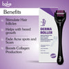BAKE Derma Roller 0.5mm for Hair & Beard Growth & Acne Marks with 540 Titanium Alloy Needles for Clear Skin & Thicker Hair - 50g - 3