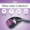 BAKE Derma Roller 0.5mm for Hair & Beard Growth & Acne Marks with 540 Titanium Alloy Needles for Clear Skin & Thicker Hair - 50g - 5