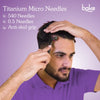 BAKE Derma Roller 0.5mm for Hair & Beard Growth & Acne Marks with 540 Titanium Alloy Needles for Clear Skin & Thicker Hair - 50g - 8