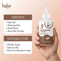 BAKE 20% Rosemary +Procapil Hair Growth Serum for Hair Fall Control, Root Strengthening & Scalp Nourishment- 200ml - 6