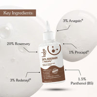BAKE 20% Rosemary +Procapil Hair Growth Serum for Hair Fall Control, Root Strengthening & Scalp Nourishment- 200ml - 7