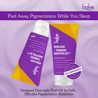 BAKE Night Peel RX Overnight Peel-Off Mask with Kojic Acid and Turmeric for Pigmentation, Tan, Dark Spots - 100ml - 4