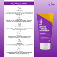 BAKE Night Peel RX Overnight Peel-Off Mask with Kojic Acid and Turmeric for Pigmentation, Tan, Dark Spots - 100ml - 5