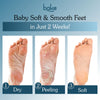 BAKE AHA + BHA Peeling & Exfoliating Foot Mask for Baby Soft Feet, Reduces Dry Skin & Calluses, Hydrates Skin - 1 Pair 40g - 4