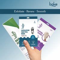 BAKE AHA + BHA Peeling & Exfoliating Foot Mask for Baby Soft Feet, Reduces Dry Skin & Calluses, Hydrates Skin - 1 Pair 40g - 6