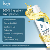BAKE RxMelt™ Cleansing Oil with 15% Hempseed & 0.5% Bakuchiol for Removing Waterproof Makeup, SPF & Pore Buildup - 100ml - 4