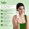 BAKE 99% Pure Aloe Vera Gel for Face, Body & Hair, Hydrates & Soothes Skin, Reduces Dryness, Lightweight & Non-Sticky - 200g - 5