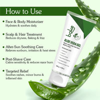 BAKE 99% Pure Aloe Vera Gel for Face, Body & Hair, Hydrates & Soothes Skin, Reduces Dryness, Lightweight & Non-Sticky - 200g - 4