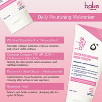 BAKE Daily Nourishing Ceramide Face Moisturizer with Peptides for Post-Acne Marks & Scars| 72H Hydration - 100g - 3