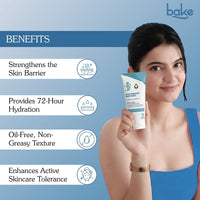BAKE Ultra Hydrating Face Moisturizer with 3 Essential Ceramides & Hyaluronic Acid for Barrier Repair, Brightening & 72H Hydration - 100g - 2