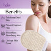 BAKE Exfoliating Bath Glove for Dead Skin, Strawberry Skin, Body Acne & Ingrown Hair | 100% Ramie Fibre - 2
