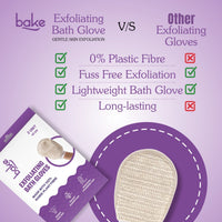 BAKE Exfoliating Bath Glove for Dead Skin, Strawberry Skin, Body Acne & Ingrown Hair | 100% Ramie Fibre - 4